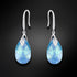 Sudraba auskari "Baroka III (Aquamarine AB)" ar Swarovski™ kristāliem